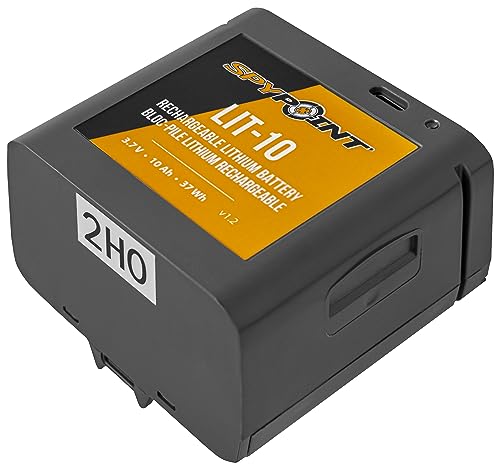 SPYPOINT LIT-10 3.7V Rechargeable Lithium Battery LINK-MICRO | CELL-LINK 10 200mAh for Cellular Trail Cameras with Charging Power Cable Included | Cell Cameras for hunting Lithium Battery