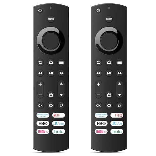【Pack of 2】 New Replacement Remote for All Insignia TVs and Toshiba TVs with 6 Shortcut Buttons, Prime Video, ImdbTV, Hulu (for Insignia and Toshiba TVs)
