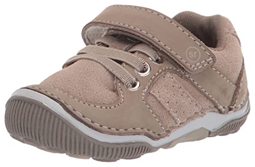Stride Rite Boy's SRTech Wes Casual Sneaker, Taupe, 7 Wide Toddler