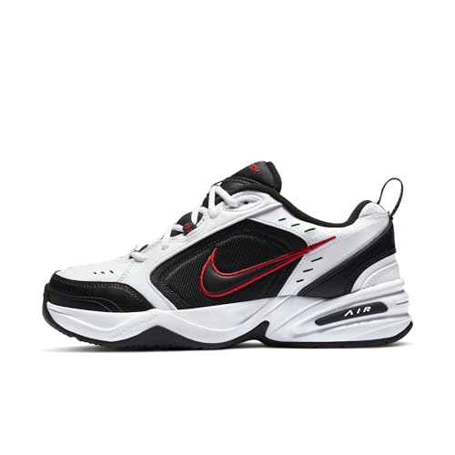 Nike Men's Air Monarch IV Cross Trainer, White/Black, 10.0 Regular US