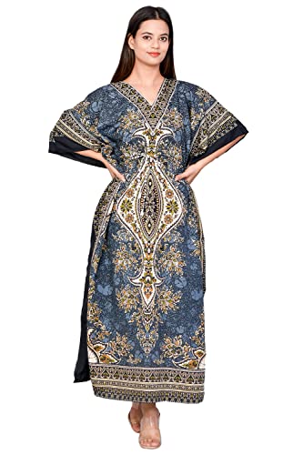 REYNOSOHOMEDECOR---- Kimono Kaftan Dress for Women` Elegant, Miami,lbiza,Holiday Dress,Evening Dress,Loose fit Grey