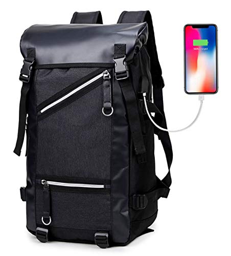 Airlab Travel Laptop Backpack College Bookbag with USB Charging Port, Multipurpose Rucksack Water-resistant for Men Women Fits 15.6 inch