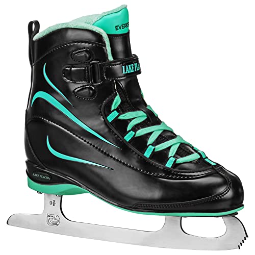 Lake Placid Everest Women's Ice Skate Black/Mint Size 7