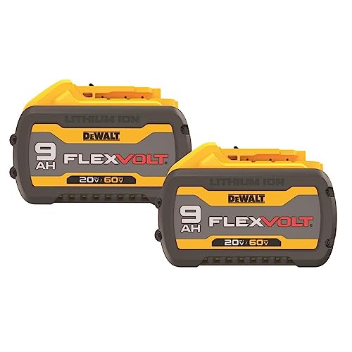 DEWALT FLEXVOLT 20V/60V MAX* Batteries, 9.0-Ah, 2-Pack (DCB609-2)