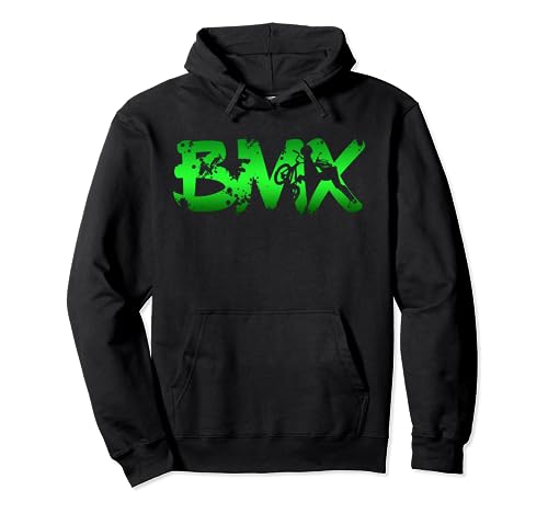 Distressed BMX Hoodie for Men Women & Bike Riders Pullover Hoodie
