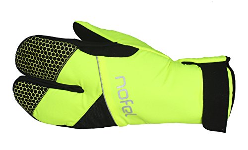 Nofel Winter Cycling Lobster Glove (XS, NEON Black)