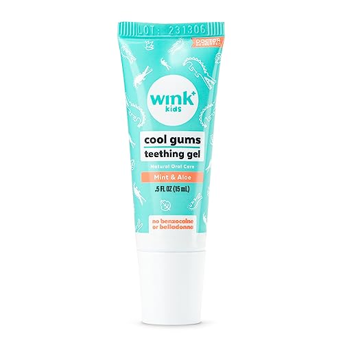 Wink Well Baby Teething Relief for Infants and Kids, Cooling, Soothing Natural Gel for Sore Gums and Other Teething Discomfort, May Be Used As A Toddler Training Toothpaste (15 ml)
