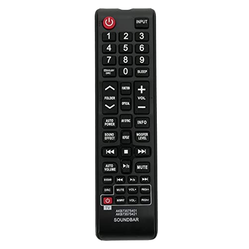 Beyution AKB73575401 AKB73575421 Replacement Remote Control Fit for LG Soundbar NB5540A NB5541 NB2430A NB4540 NB3520A2 NB3531A NB2338A NB3740A NB3510A LSB316 NB3520ANB NB2420A NB3250A