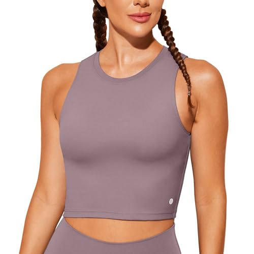 Natural Feelings Sports Bras for Women Removable Padded Yoga Tank Tops Sleeveless Fitness Workout Running Crop Tops