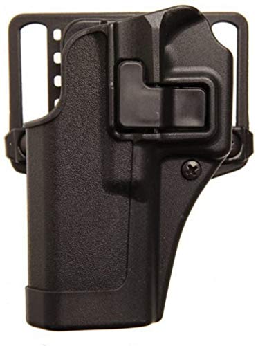 BLACKHAWK 410503BK-L Serpa CQC Belt/Paddle Holster, Left-Hand, Black