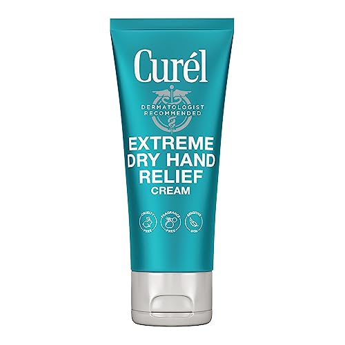 Curel Extreme Dry Hand Dryness Relief, Travel Size Hand Cream, Easily Absorbed for Long-Lasting Relief after Washing Hands, with Eucalyptus Extract, 3 Ounces