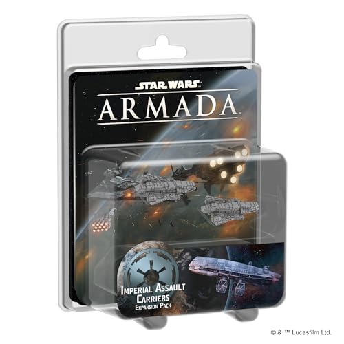 Star Wars Armada Imperial Assault Carriers EXPANSION PACK | Miniatures Battle Game | Strategy Game for Adults and Teens | Ages 14+ | 2 Players | Avg. Playtime 2 Hours | Made by Fantasy Flight Games