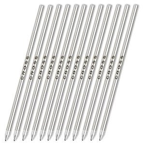 Cross Mini Ball-Point Refills, 12 Refills, Black, Blue & Red