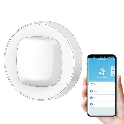 HEIMAN WiFi Smart Motion Sensor, Wireless Home Security PIR Motion Detector, Real-Time App Notifications and Large Area Detection, Contact Sensor for Smart Home Automation
