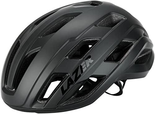 LAZER Strada KinetiCore Bike Helmet, Lightweight Bicycling Gear for Adults, Men & Women’s Cycling Head Gear, Full Matte Black, Large
