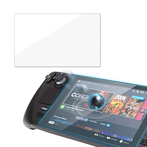 ECHZOVE Steam Deck Tempered Glass Screen Protector, Screen Protector Compatible with Steam Deck (7 inch) - 2 Pack