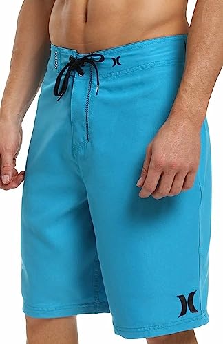 Hurley Men's One and Only 22 Inch Boardshort, Cyan/Hurley, 32