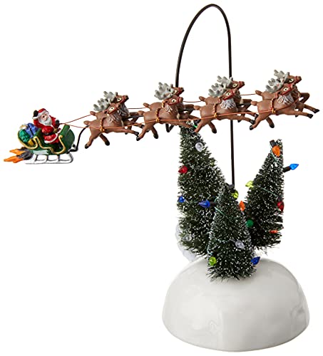 Department 56 National Lampoons Christmas Vacation Village Animated Flaming Sleigh Accessory Figurine, 10 Inch, Multicolor