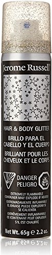 Jerome Russell Hair & Body Glitter Spray, Silver 2.2 oz (Pack of 3)