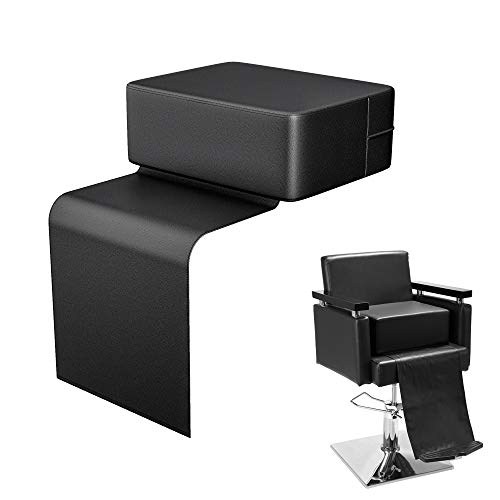PENNYNANA Salon Booster Seat Leather Cushion for Kids Child Hair Cutting, Oversize Barber Booster Seat for Salon Styling Chair, Barber Beauty Salon Spa Equipment（13'X16.5'X6.7'）, Black