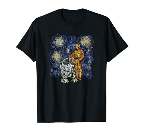 Star Wars Classic Starry Night Vintage R2-D2 & C-3PO T-Shirt