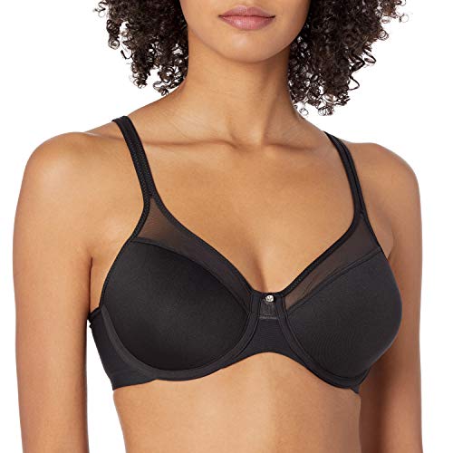 Bali womens Bali Women's One Smooth U Ultra Light Convertible Df3439 Bras, Black, 38D US