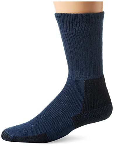 thorlos mens Kx Max Cushion Crew Hiking Socks, Dark Blue, X-Large US
