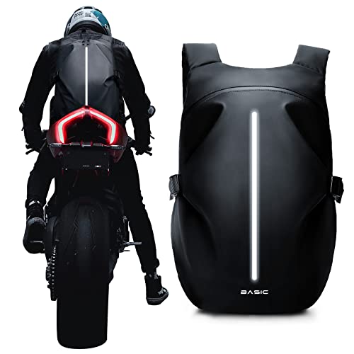 WEPLAN Motorcycle Backpacks for Men and women, Waterproof Helmet Backpack bookbag for riding, outing