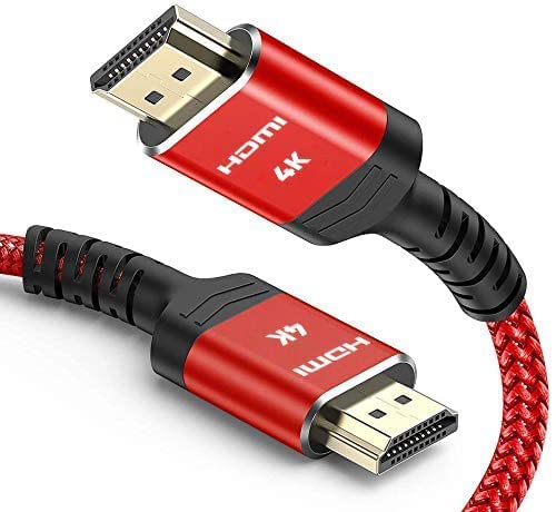 Highwings 4K HDMI Cable 6.6FT, 2.0 High Speed 18Gbps HDMI Braided Cord-Supports (4K 60Hz HDR,Video 4K 2160p 1080p 3D HDCP 2.2 ARC-Compatible with Ethernet PS4/3 4K Projector Game Monitor ect-Grey