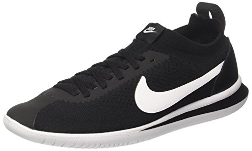 NIKE Men's Cortez Flyknit Gymnastics Shoes, Black Black White 001, 6-6.5
