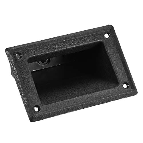 uxcell Recessed Speaker Handle Grasp Pocket Style Plastic Handles Holder 5.2'' Length Fit for PA/DJ Speaker Cabinet Box 4pcs