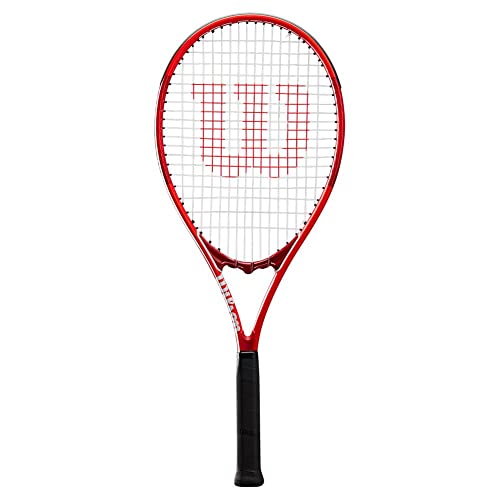 WILSON Pro Staff Precision XL 110 Adult Recreational Tennis Racket - Grip Size 3-4 3/8', Red