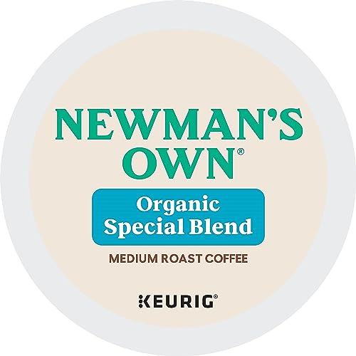 Newman's Own Organics, Special Blend, Single-Serve Keurig K-Cup Pods, Medium Roast, 120 Count (5 Boxes of 24 Pods)