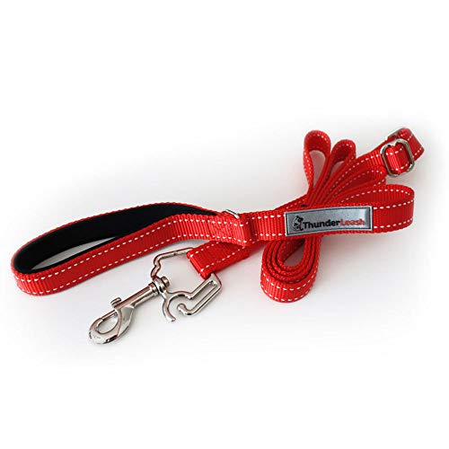 ThunderLeash No-Pull Dog Leash (Large (Over 25 lbs), Red)