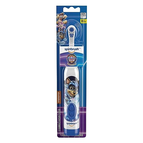 Spinbrush PAW Patrol Kid’s Electric Battery Toothbrush, Soft, 1 ct, Character May Vary