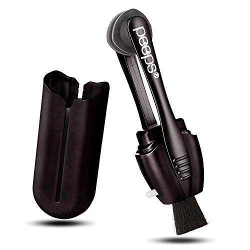 Peeps Carbon Klean Eyeglass Lens Cleaner - Efficient and Durable Carbon Microfiber Technology - Exclusively Used by NASA - 500 Uses (Black Soft Touch)