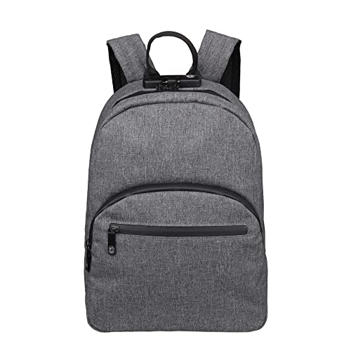 FIREDOG Mini Smell Proof Backpack with Lock, Smell Proof Bag for Men Women Travel (Grey)