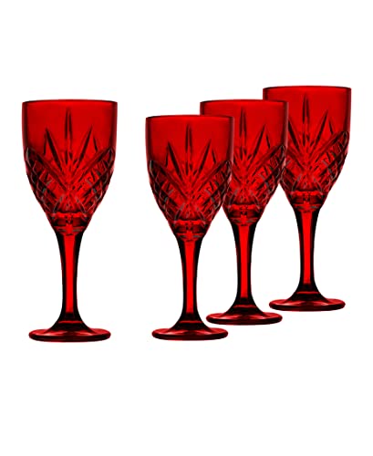 Godinger Wine Glasses, Red Wine Glasses, Wine Glass Drinking Glasses, Christmas Decor - Dublin Collection