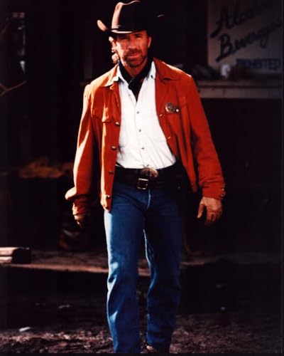 Posterazzi Chuck Norris In Jeans And Orange Jacket Photo Print (8 x 10) - Item # MVM00905