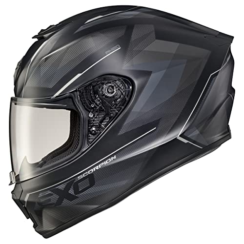 ScorpionEXO R420 Full Face Motorcycle Helmet with Bluetooth Ready Speaker Pockets DOT Snell Engage (Phantom - Large)