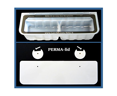 BAG-it Classic with PERMA-lid Combo for Older LitterMaid Receptacles INCLUDING a clean Receptacle