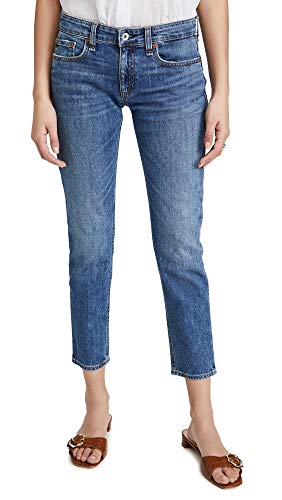 rag & bone Women's Dre Low Rise Slim Boyfriend Jeans, Julienne, Blue, 27