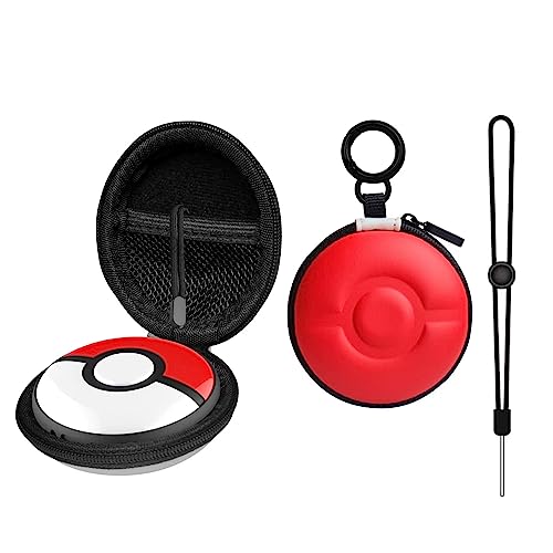 ECHZOVE Carrying Case for Poke GO Plus + 2023, Protective Cover Case for Poke GO Plus + with Carabiner Clip and Wrist Strap