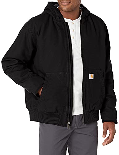 Carhartt Men's Active Jacket J130 (Regular and Big & Tall Sizes), Black, Medium