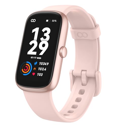 anyloop Fitness Tracker Watch with Heart Rate Blood Oxygen Sleep Monitor, IP68 Waterproof Lightweight 0.88oz Smart Watches, Step Calorie Counter Activity Trackers and Smartwatches for Women