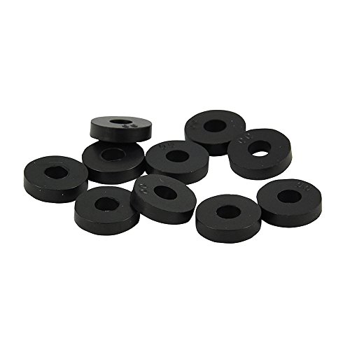 Danco 88569 Rubber Flat Washer, 1/2-Inch, 10-Pack, Carded , Black