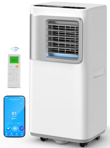 Portable Air Conditioners 16000 BTUs, 5-in-1 Portable AC Unit for Large Room 800 Sq.ft with Wifi App Control Cooling/Dehumidifier/Fan/Heat/Auto Swing/Sleep/24H Timer Remote & Window Kit Included