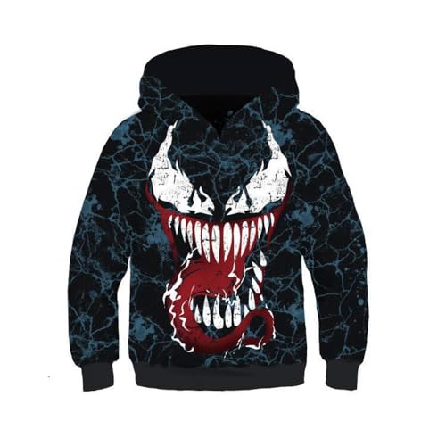IUTOYYE Kids Hoodie for Boys Girls Youth Children Hoodies Sweatshirts 3D Costume Cosplay Jackets Pullover Black