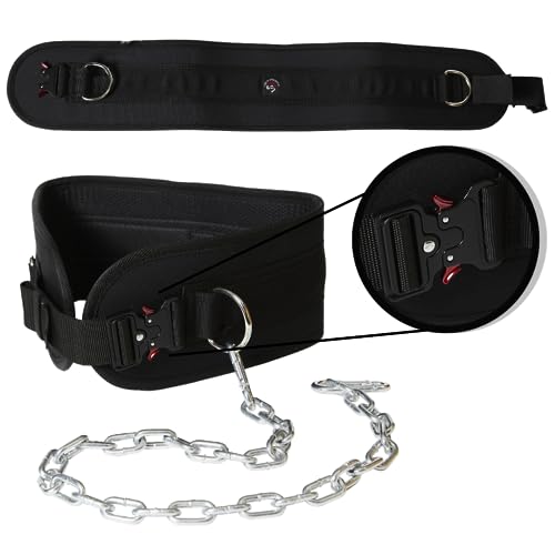 You-R-Strength Co. Dip Belt For Weight Lifting- Weight Lifting Belt With Chain, Weighted Belt Chain, Workout Accessories For Men, Gym Accessories For Men, Gym Belt, Workout Belt, Powerlifting Lever