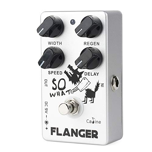 Caline CP-66 Classic Flanger Electric Guitar Effects Pedal So What Chorus Acoustic Guitar True Bypass White